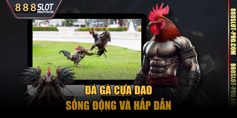 Đá gà cựa dao sống động và hấp dẫn