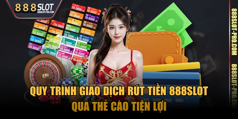 Quy trình giao dịch rút tiền 888SLOT qua thẻ cào tiện lợi